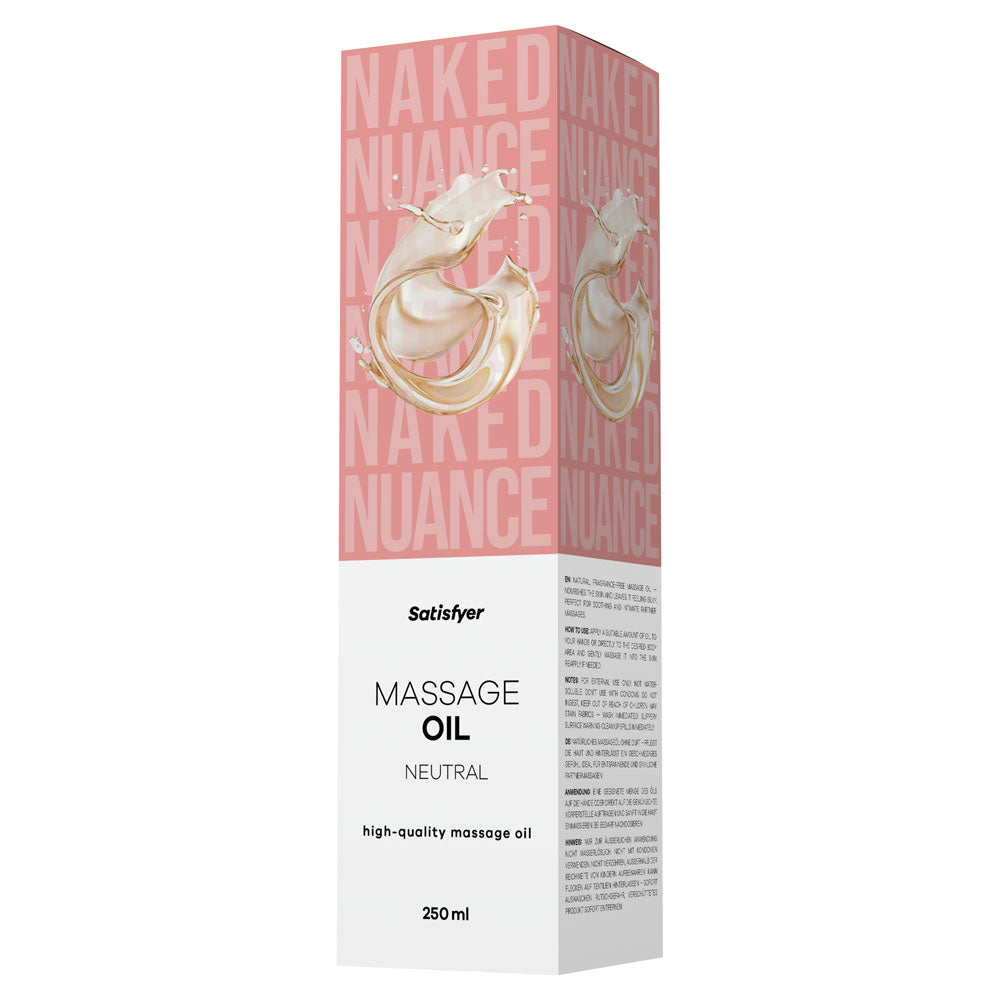 Satisfyer Massage Oil (Neutral, 250ml) – Massage Oil Secondary image