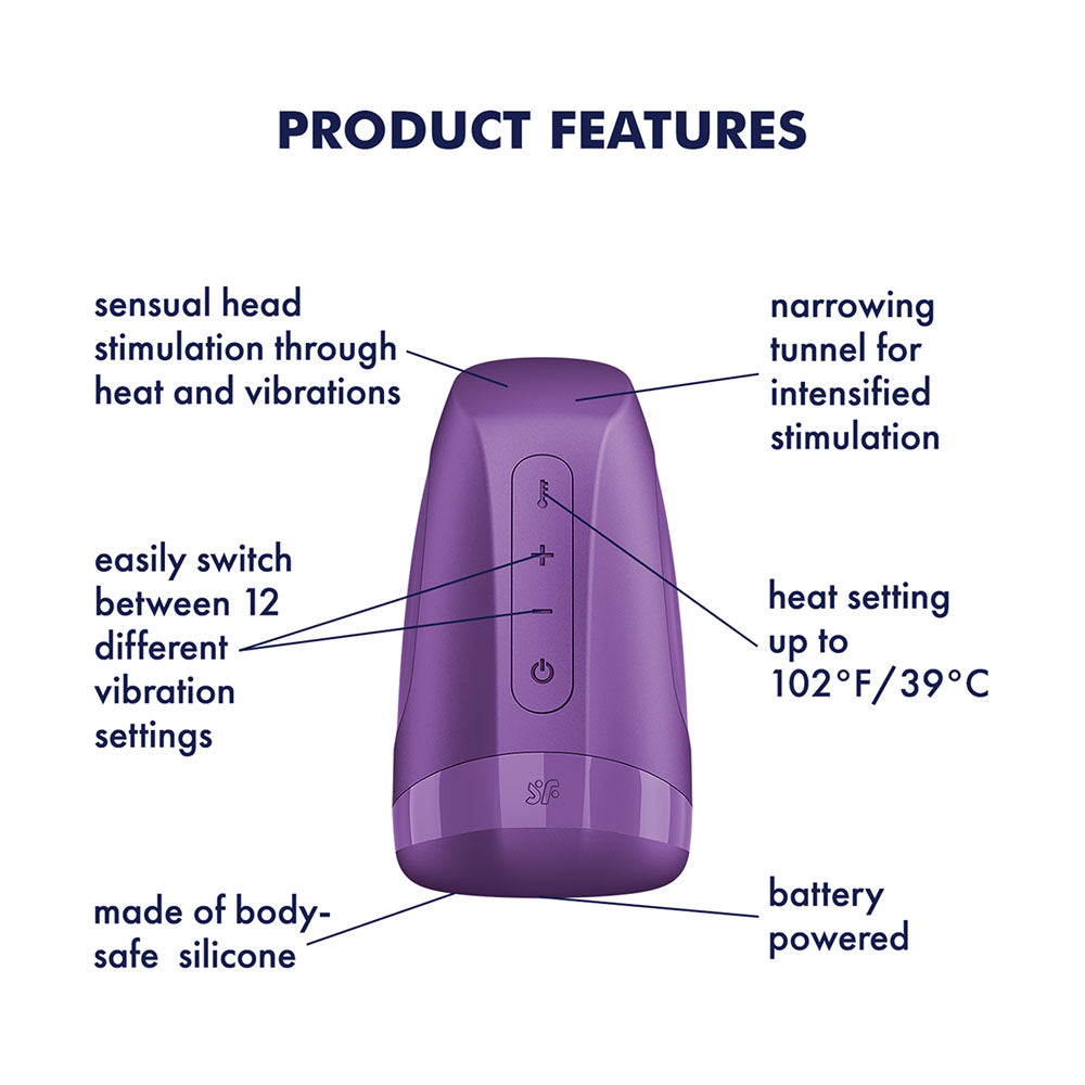Satisfyer Men Heat Vibration – Heating and Vibrating Masturbator > Sex Toys For Men > Masturbators Premium