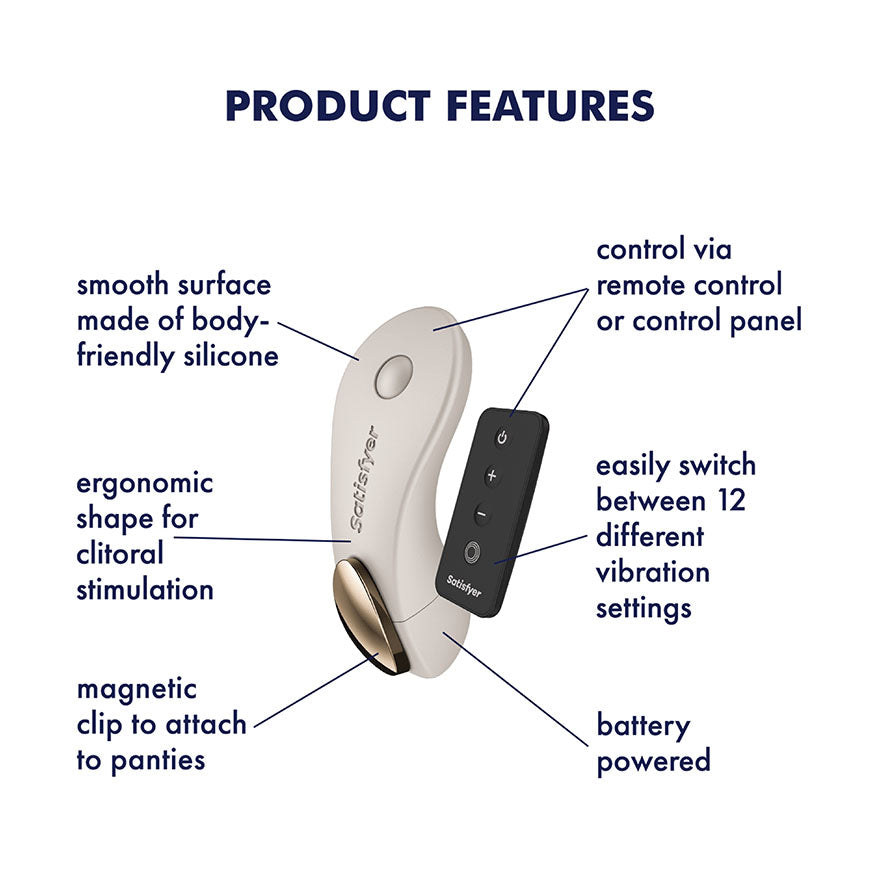 Satisfyer Little Secret Remote Control Panty Vibrator > Sex Toys For Ladies > Panty Vibes
