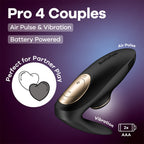 Satisfyer Pro 4 Couples – Battery Series U-Shaped Couples Vibrator Black > Sex Toys > Couples Toys