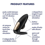 Satisfyer Pro 4 Couples – Battery Series U-Shaped Couples Vibrator > Sex Toys > Couples Toys
