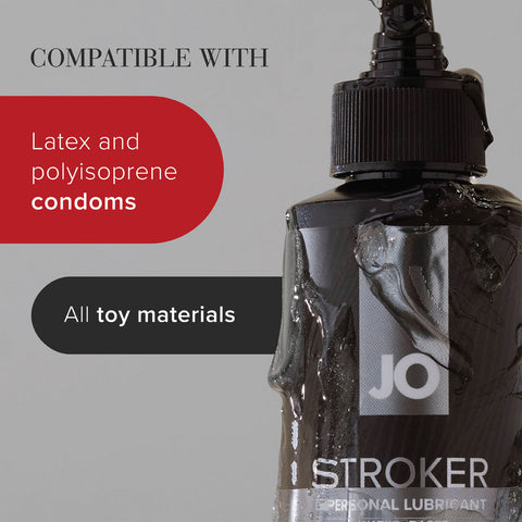 JO Stroker Lube – Water-Based Lubricant 240ml Bottle > Lube > Masturbation Cream