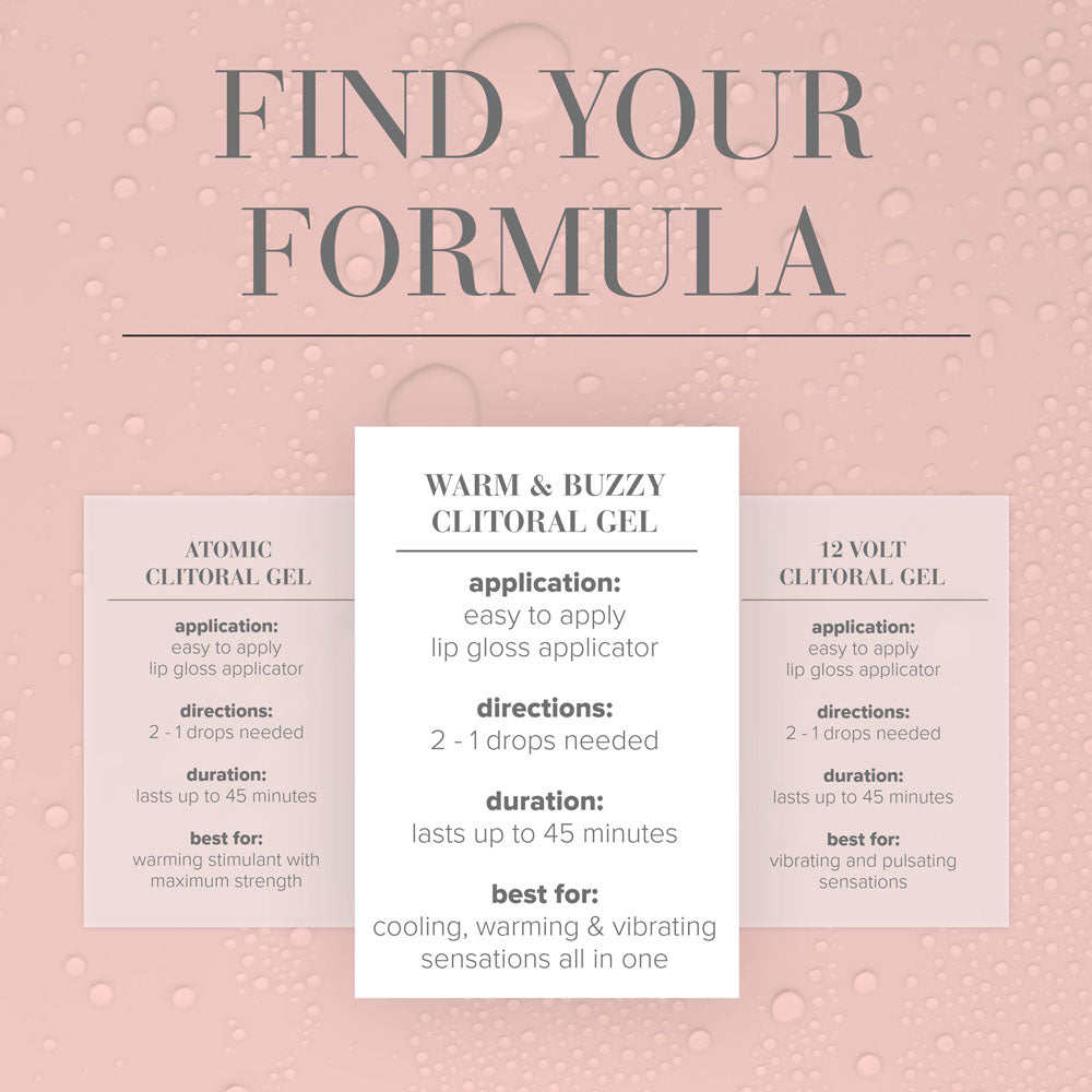 JO Warm & Buzzy (10 mL) – Warming Clitoral Stimulation Gel Enhancers Female