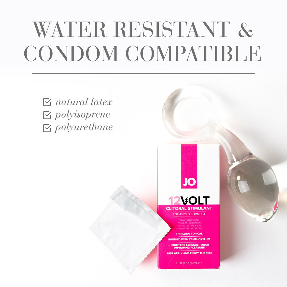 JO 12 Volt Clitoral Stimulant Gel – Oil-Based 10 ml Intense Sensation Gel > Essentials > Womens Enhancers