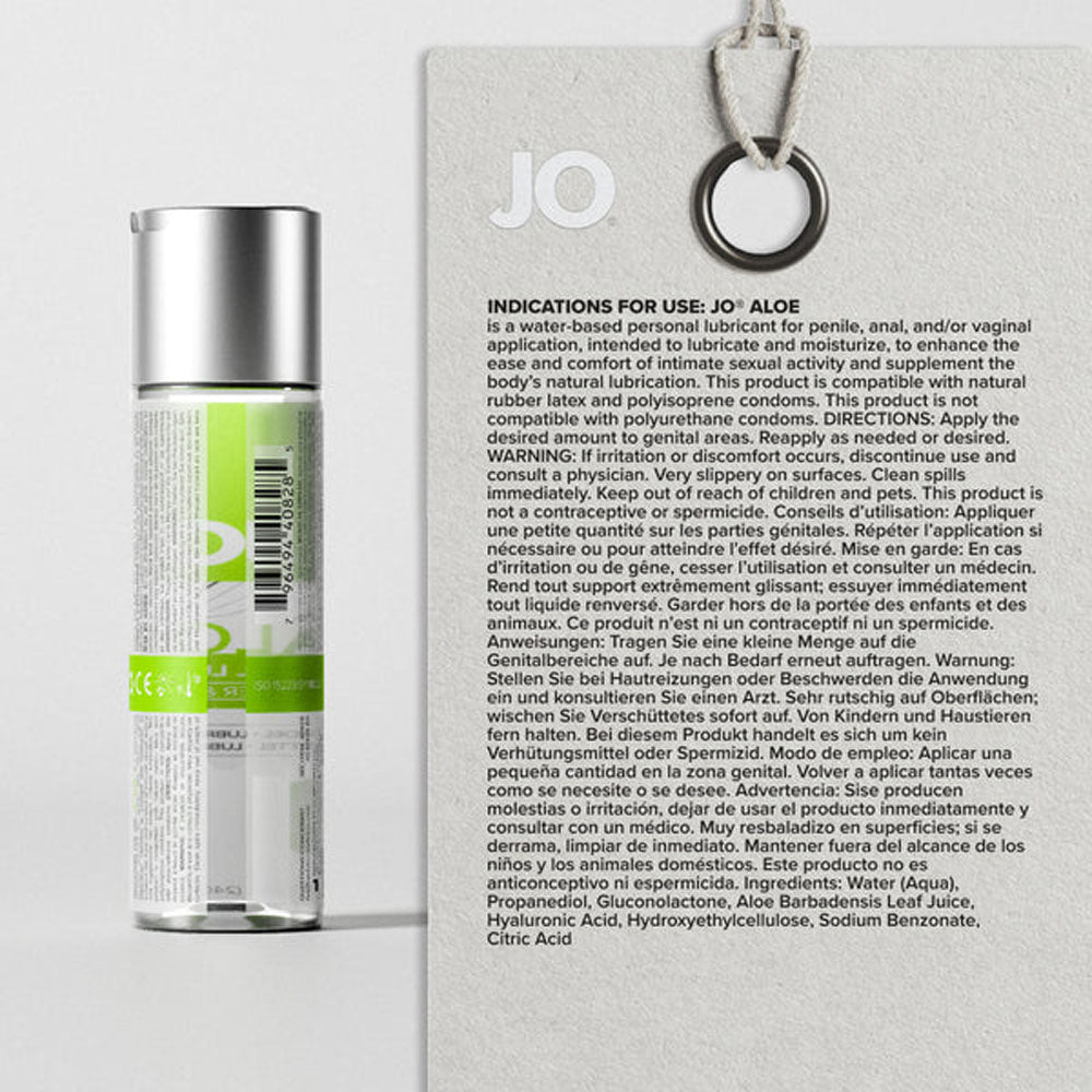 JO Aloe – Water Based Lubricant with Aloe 60ml > Lube > Water Based