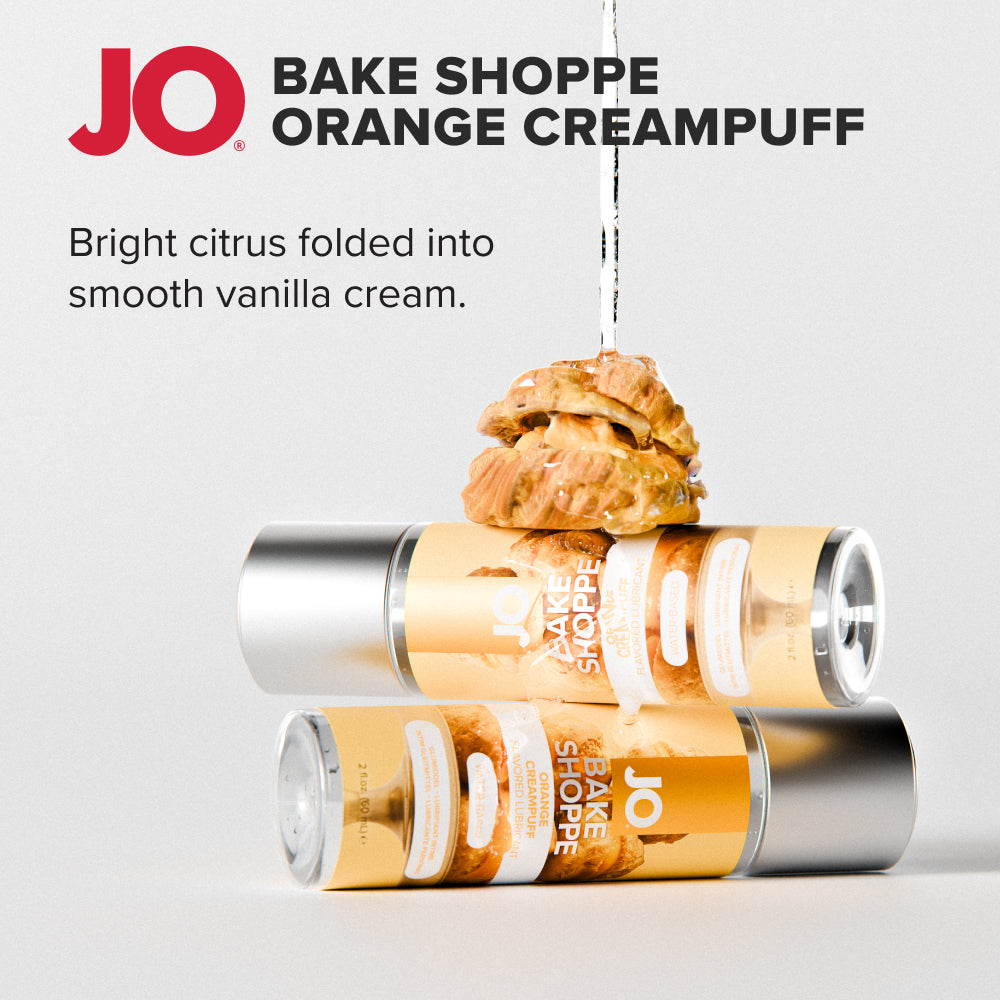 JO Bake Shoppe Orange Creampuff – Orange Flavored Water-Based Lubricant 60ml Bottle Secondary image