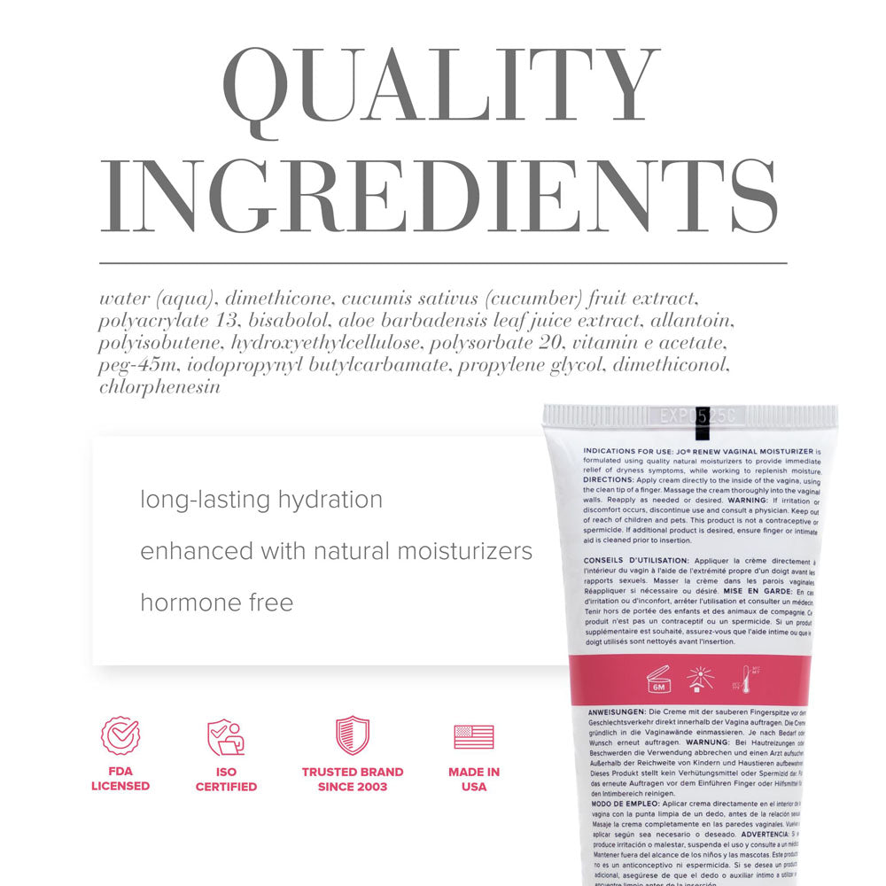 JO Renew Vaginal Moisturiser – 120ml Daily Hydrating Moisturiser > Essentials > Womens Enhancers