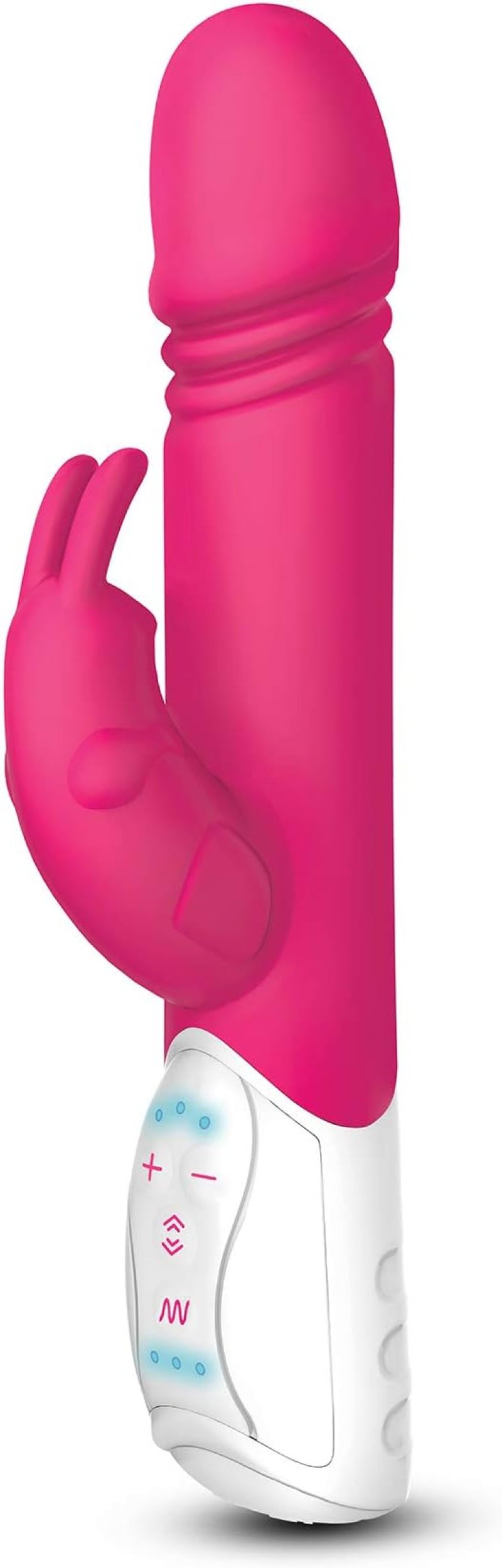 Rabbit Essentials Thrusting Rabbit Vibrator with Enlarged G-Spot Tip – Rechargeable > Vibrators > Ladies > Rabbit Multi Main image
