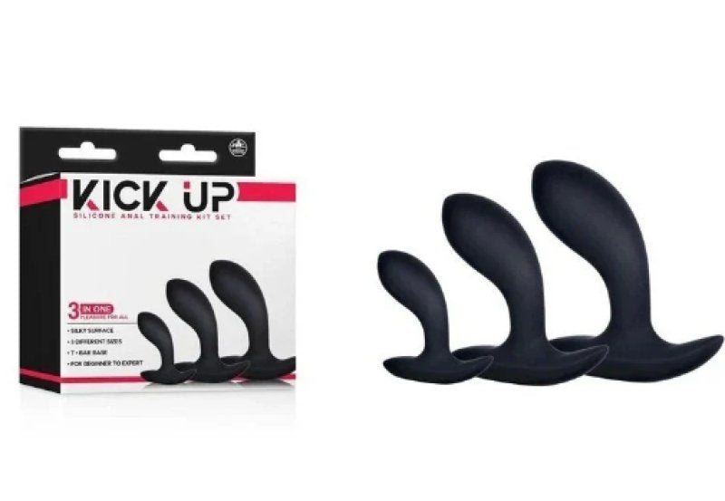 Kick Up Anal Trainer Set - Set of 3 Sizes 5.1cm to 8.9cm