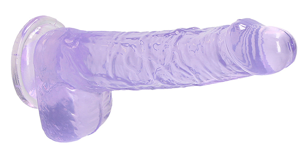 REALROCK 6'' Realistic Dildo With Balls - 15.2 cm Dong, Purple > Dildos > Realistic Dildos