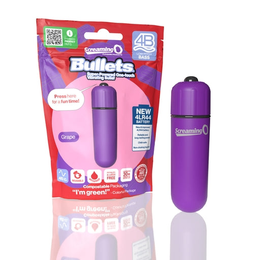 Screaming O Bullets 4B Low Pitch Bass – Compact Silky Vibrator with Powerful Motor and Long-Lasting Batteries Secondary image