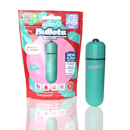 Screaming O 4B Bullets – Low Pitch Bass Motor Compact Vibrator with Long-Lasting Batteries Secondary image