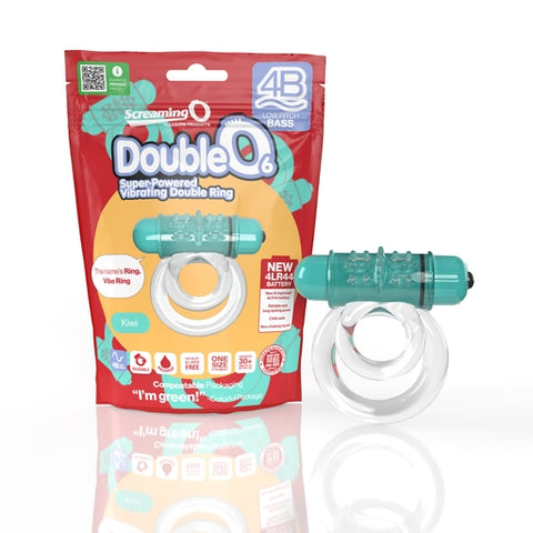 Double O 6 4B Low Pitch Bass (Kiwi) > Cock Ring > Vibrating