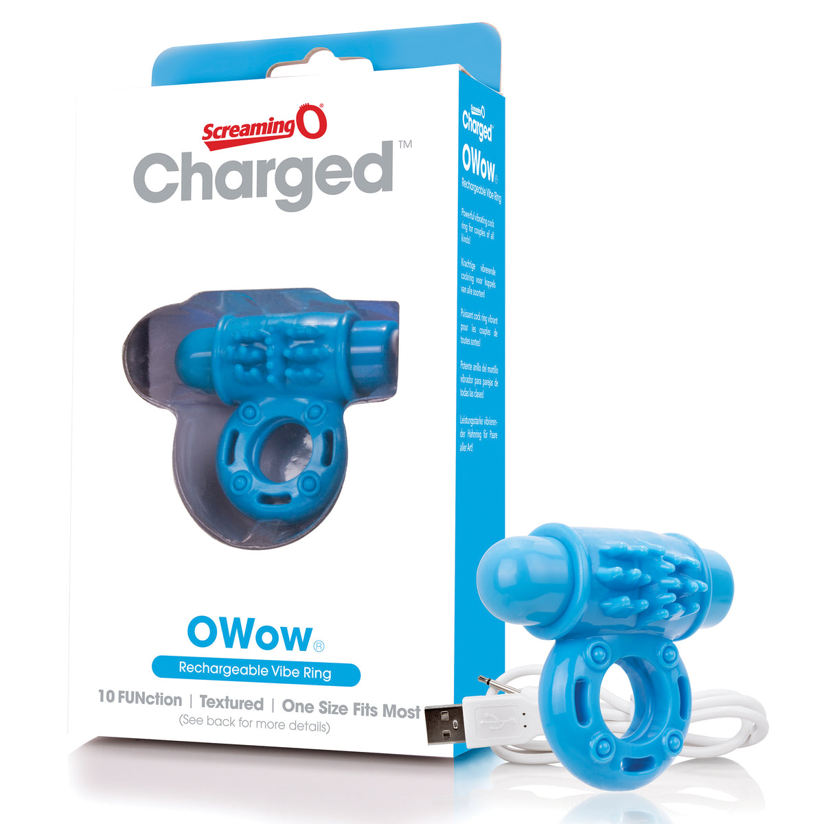 O Wow Ring Rechargeable Vibrating Cock Ring with 10 Vibration Functions SEBS Material > Cock Ring > Vibrating