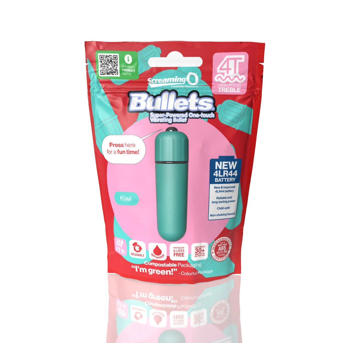 Screaming O Bullets 4T High Pitch Treble – Waterproof Vibrating Bullet with 4T Motor > Vibrators > Mini Vibrators