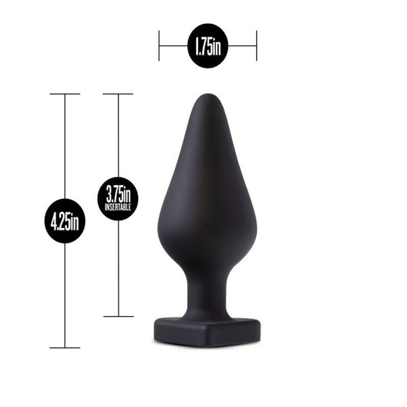 Temptasia Heart-Shaped Butt Plug Black 4.25 Inch > Anal Range > Butt Plugs