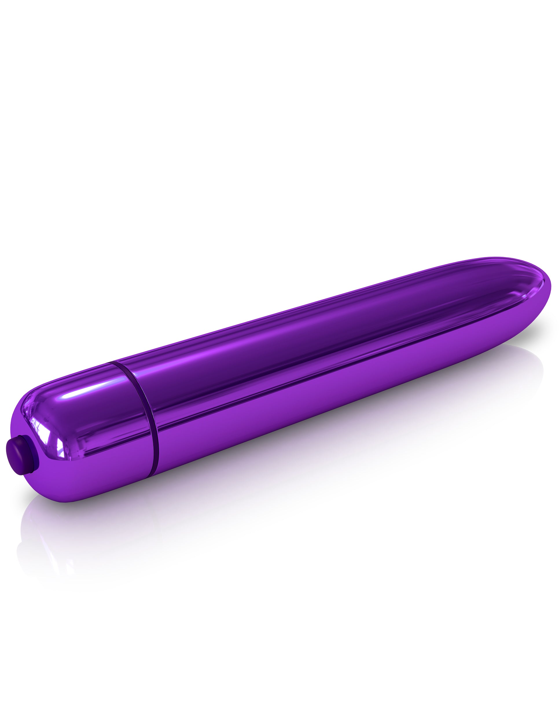Classix Rocket Bullet Metallic Purple 8.9 cm Vibrating Bullet Toy Purple BULLETS