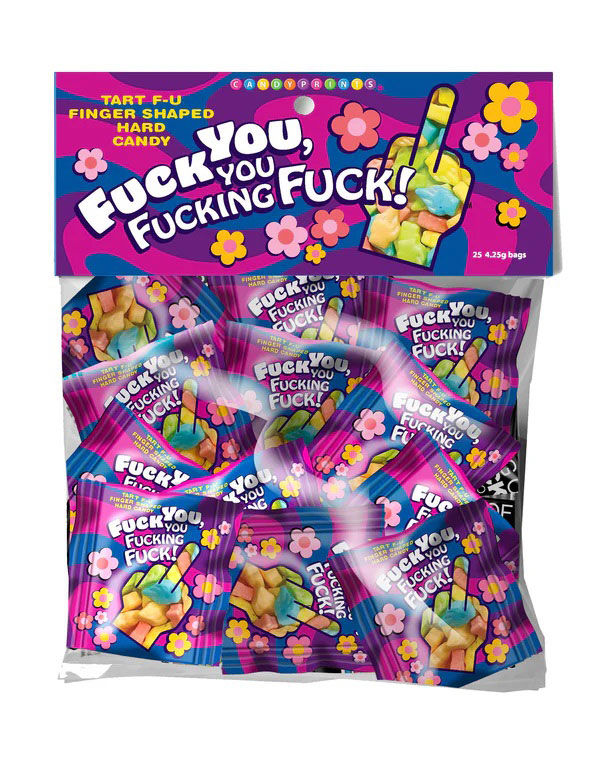 Fuck You, You Fucking Fuck Candy - Bag of 25 Default Title > Novelties > Candy & Edible Items