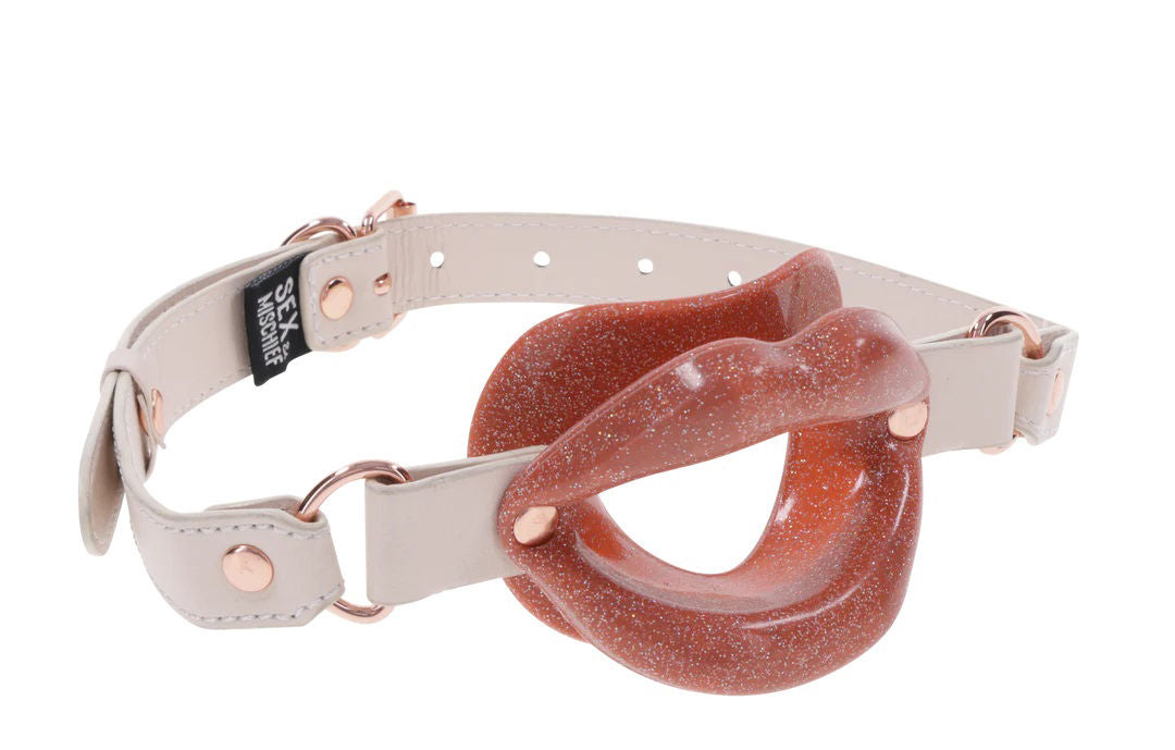 Peaches N Creame Silicone Lips (Pink) – Silicone Oral Play Accessory Gags