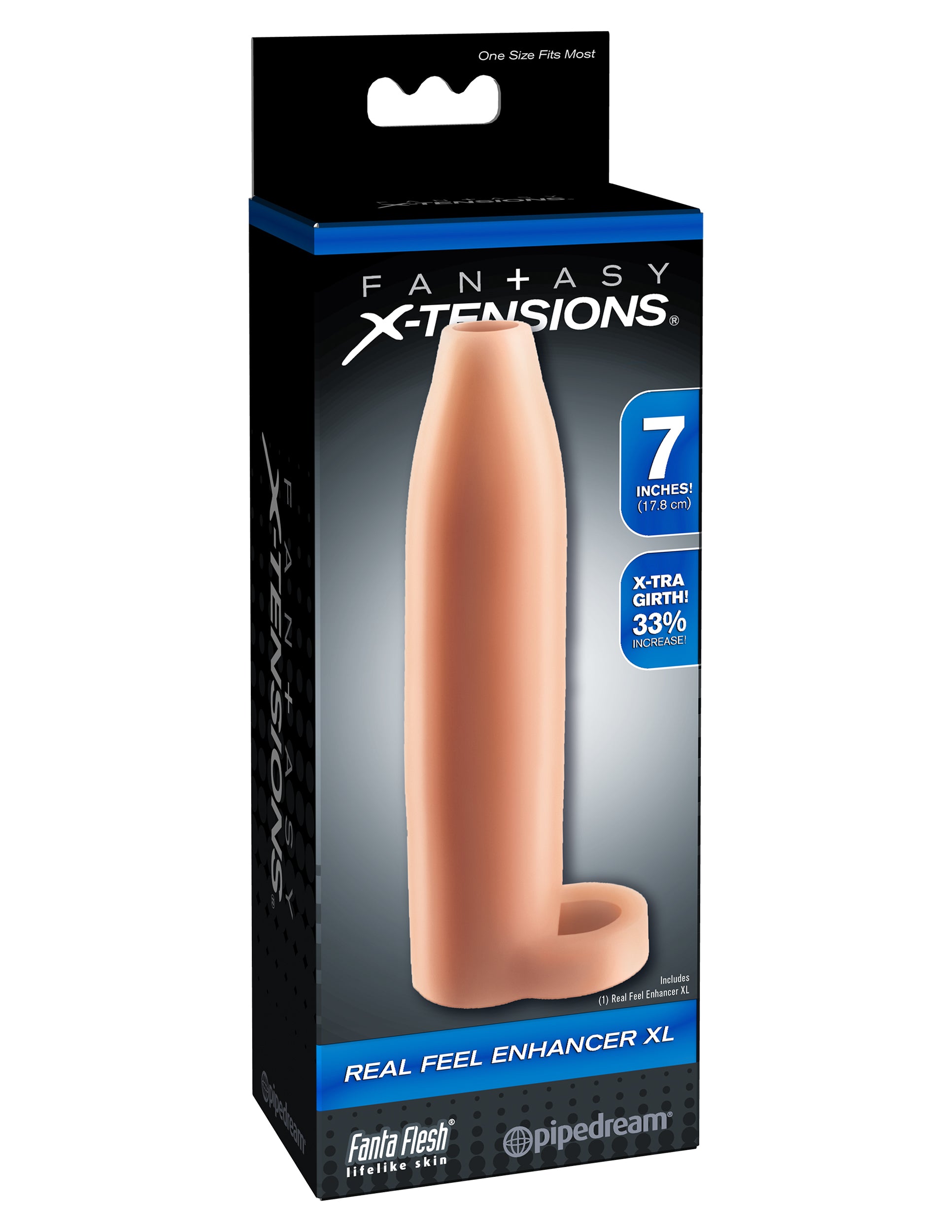 Fantasy X-tensions Real Feel Enhancer XL – 7 Inch Erection Enhancer One Size > Sex Toys For Men > Penis Sleeves