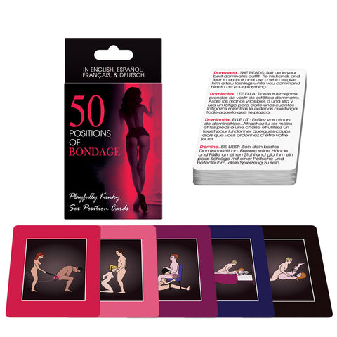50 Positions Of Bondage Sex Position Cards Card Games