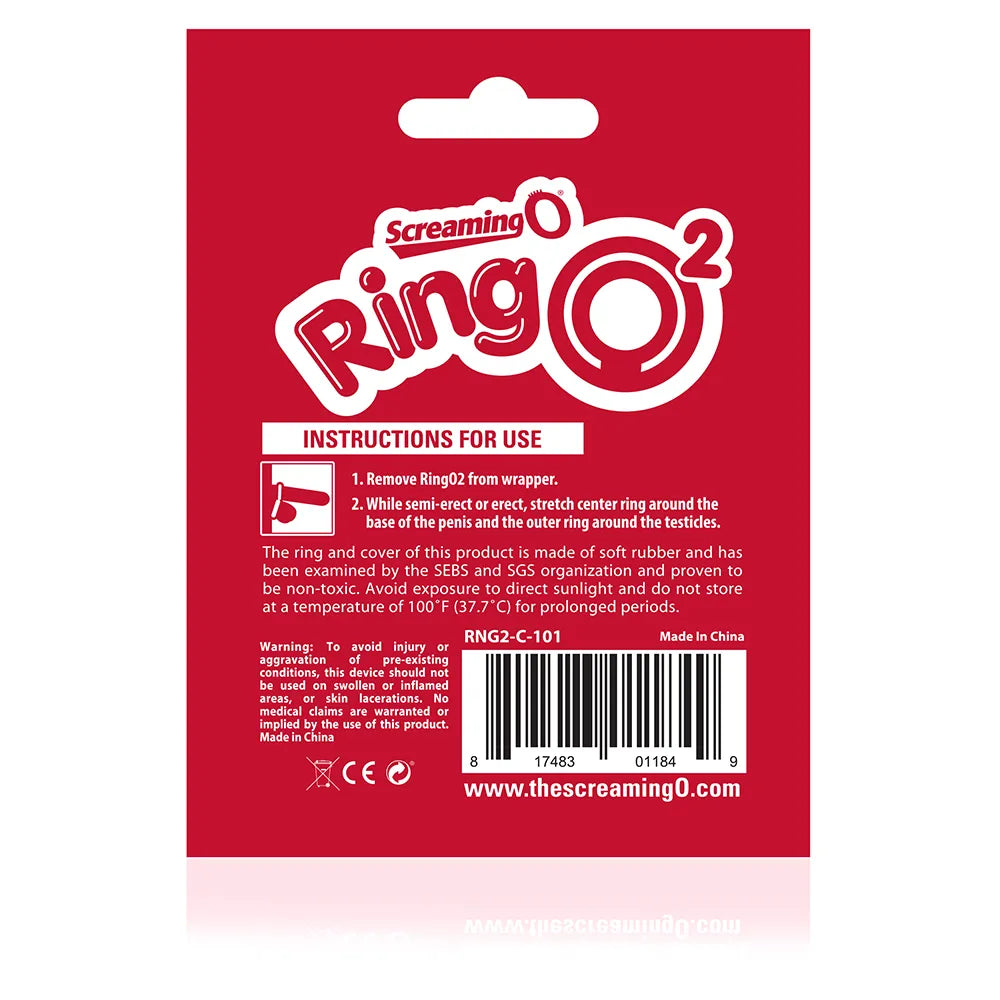 Screaming O RingO 2 – Waterproof Stretchy Silicone Dual Cock and Ball Ring > Cock Ring > Single