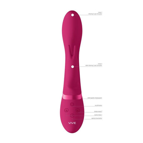 Vive Zosia 21.3 Centimeter USB Rechargeable Rabbit Vibrator VIBRATORS-RABBIT
