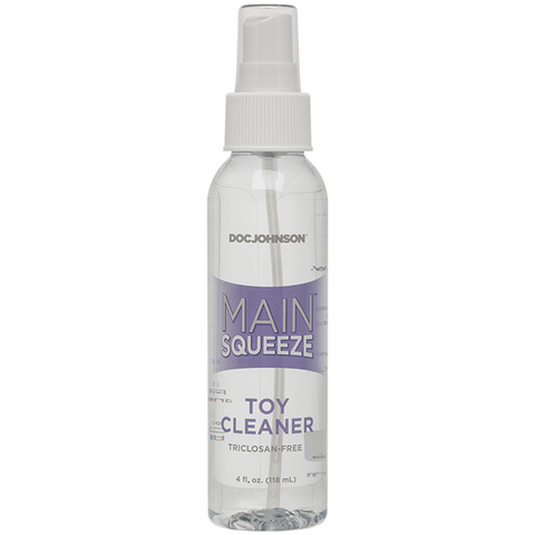 Doc Johnson Main Squeeze Toy Cleaner Spray (4 Fl Oz) – Safe Vegan Formula Toy Cleaner Default Title > Essentials > Toy Cleaners