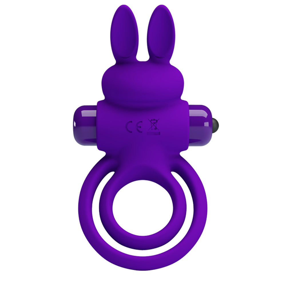 Vibrant 3.82 Inch Penis Ring III – Silicone Rabbit Cock Ring Vibrator > Sex Toys > Couples Toys Main image