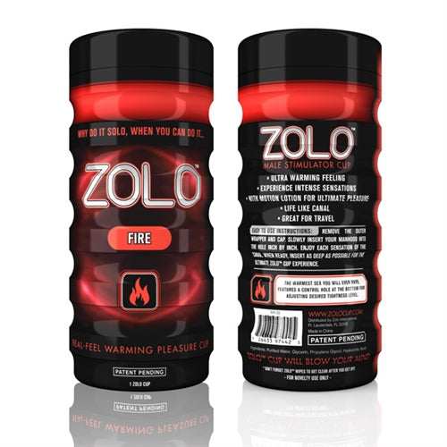 Zolo Fire Masturbator Cup Ergonomic Stimulation Toy Default Title Strokers - Manual