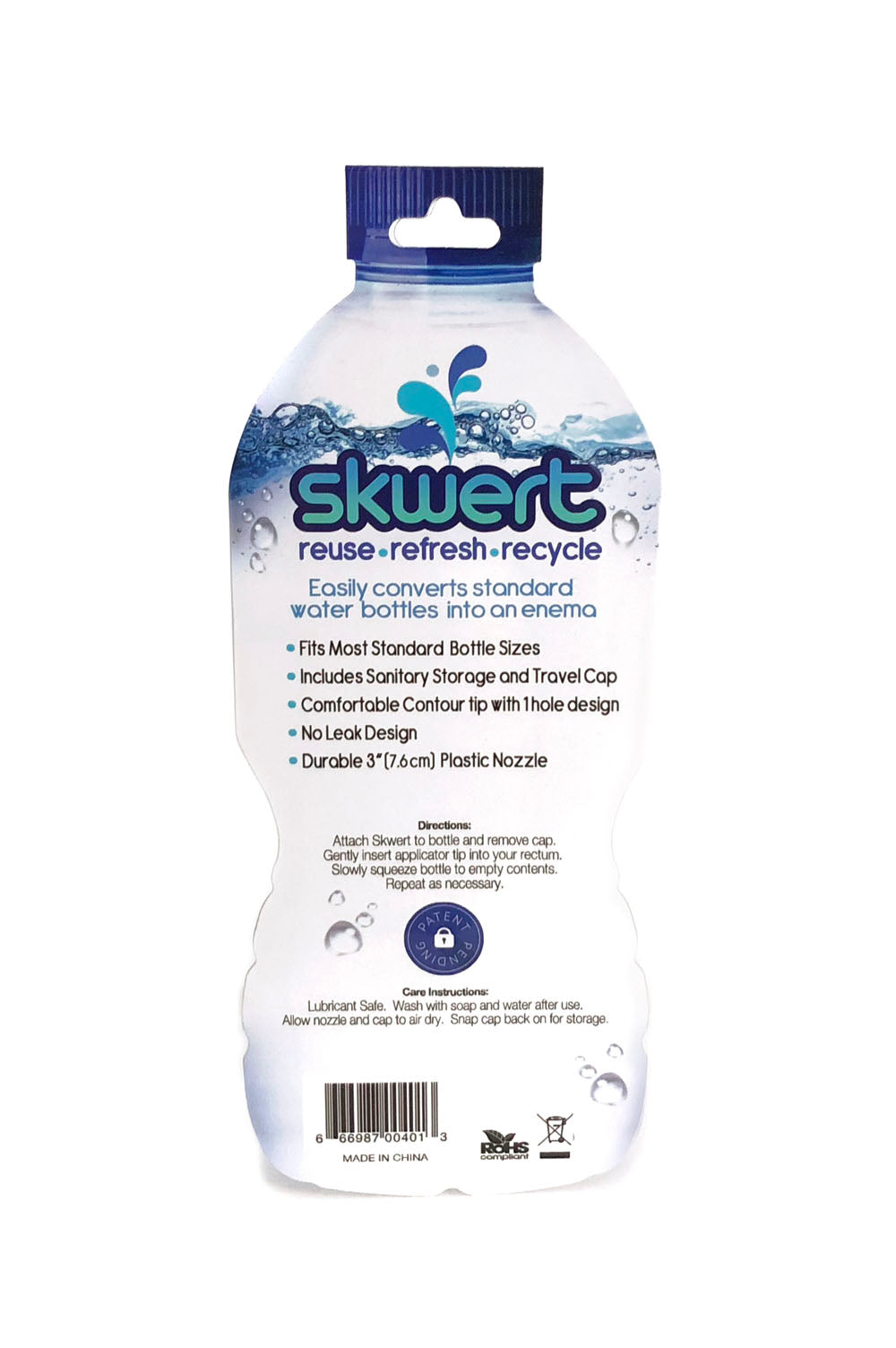 Skwert Water Bottle Douche – Converts Standard Bottles for Effective Cleansing Device Secondary image