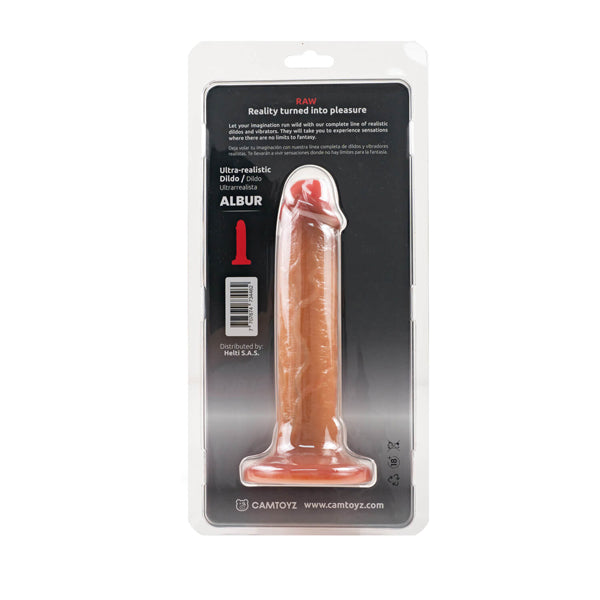 Ultra Realistic 20cm Silicone Dildo Albur for Enhanced Intimate Pleasure Brown Dongs Realistic