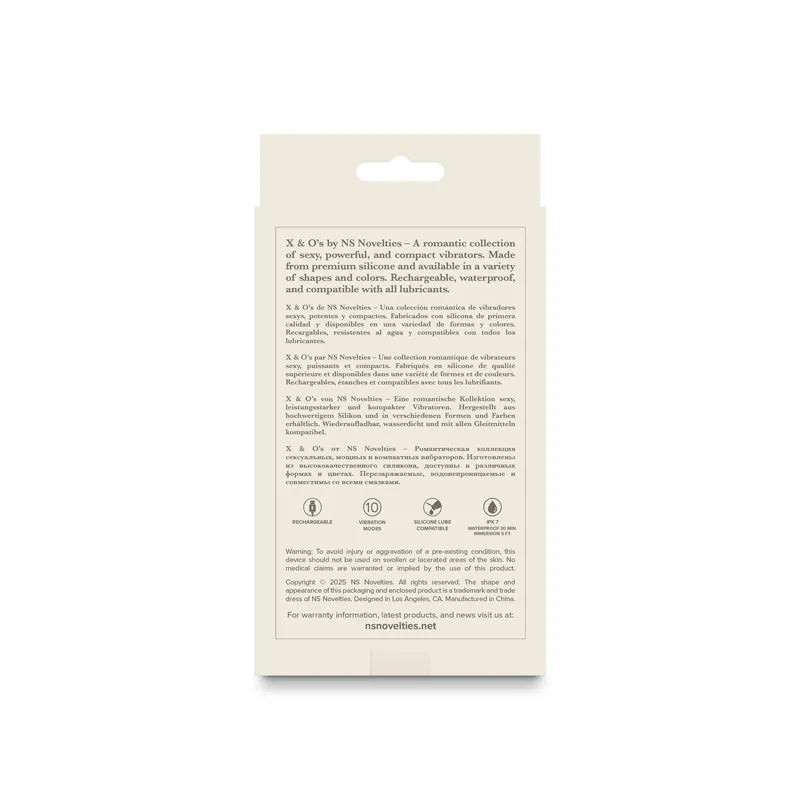 NS Novelties X and Os Embrace (Pink / Purple) – Waterproof Rechargeable Vibrator > Vibrators > Mini Vibrators