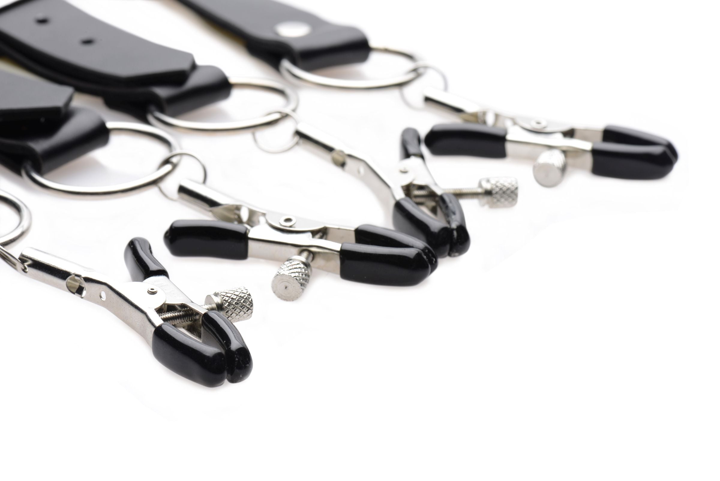Labia Spreader Straps with Adjustable Clamps – Bondage Straps Secondary image