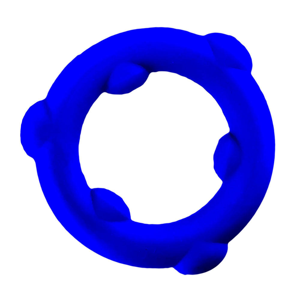 Oxballs Spinner – Mega-Stretch Silicone Cock Ring Blue > Cock Ring > Single