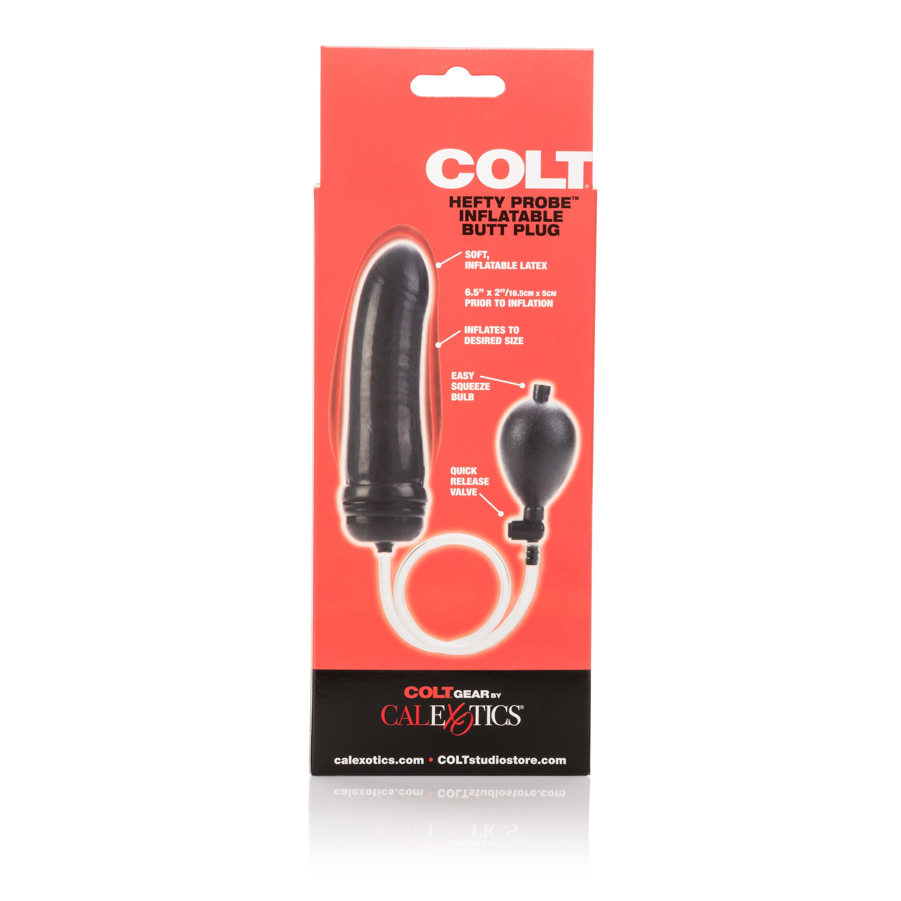 Colt Hefty Probe Inflatable Dildo Black 8 Inch – Inflatable Dildo > Anal Range > Tunnel and Stretchers