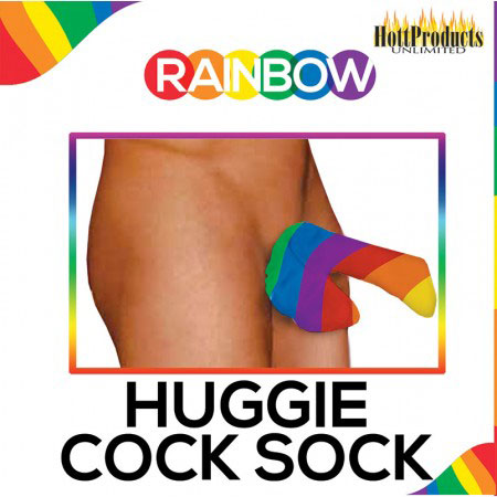 Rainbow Pecker Huggie – Cotton Comfortable Cock Sock Secondary image