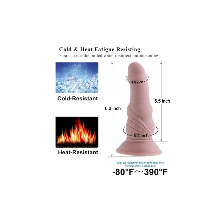 HiSmith 6.3in Silicone Anal Dildo