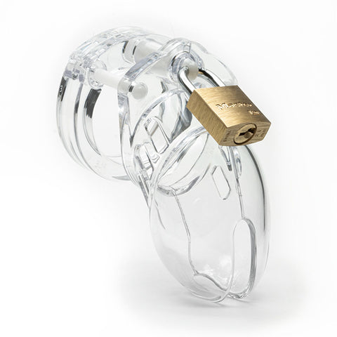 Cockcage CB-6000S Clear 3.25 Inch Medical-Grade Chastity Cage Cages