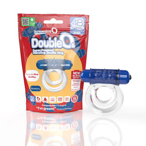 Double O 6 4B Low Pitch Bass (Blueberry) > Cock Ring > Vibrating