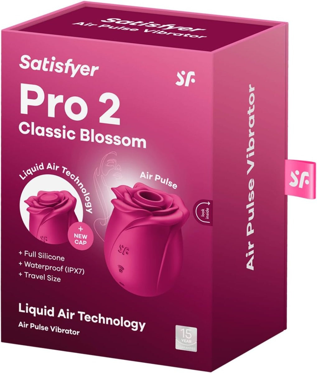 Satisfyer Pro 2 Classic Blossom – Air Pulse Silicone Vibrator > Sex Toys For Ladies > Rose Stimulators