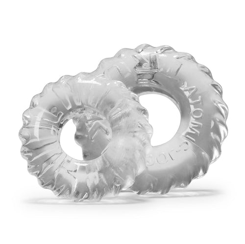 Oxballs Truckt 2-Pack (Clear) – Stretchy Clear Cockrings Clear > Cock Ring > Sets