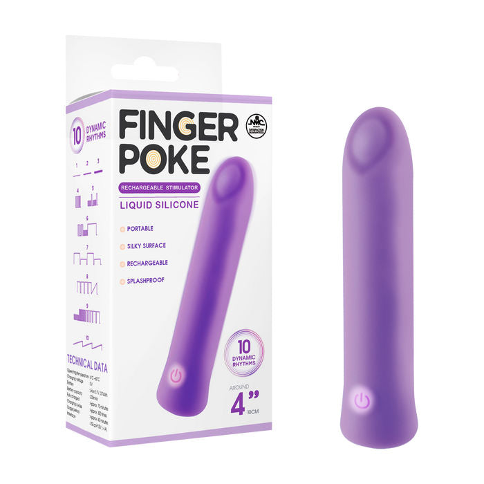 Rechargeable Stimulator – 4 Inch Liquid Silicone Body-Safe Stimulator Secondary image