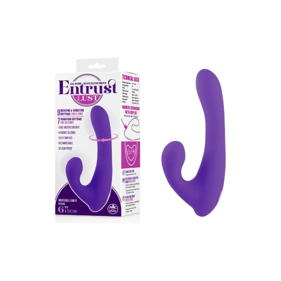 Entrust With Lust G-Spot Vibrator 9 Rotating Rhythms Purple VIBRATORS-RABBIT-MULTI