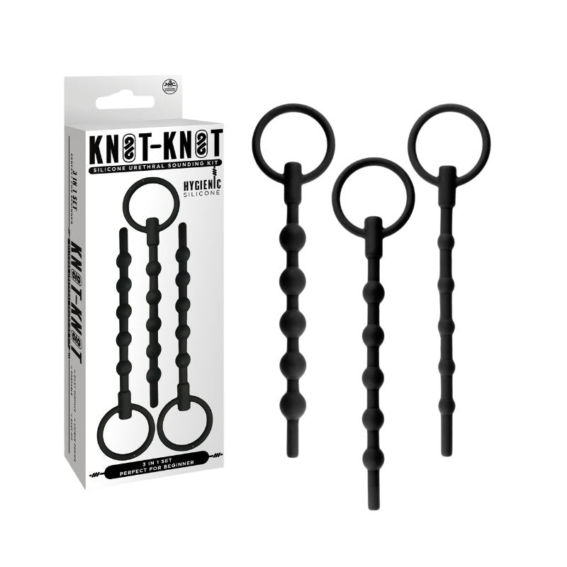 Knot Knot - Beginners Sounding Rods 6 Inch Silicone Set Black Sounding Rods