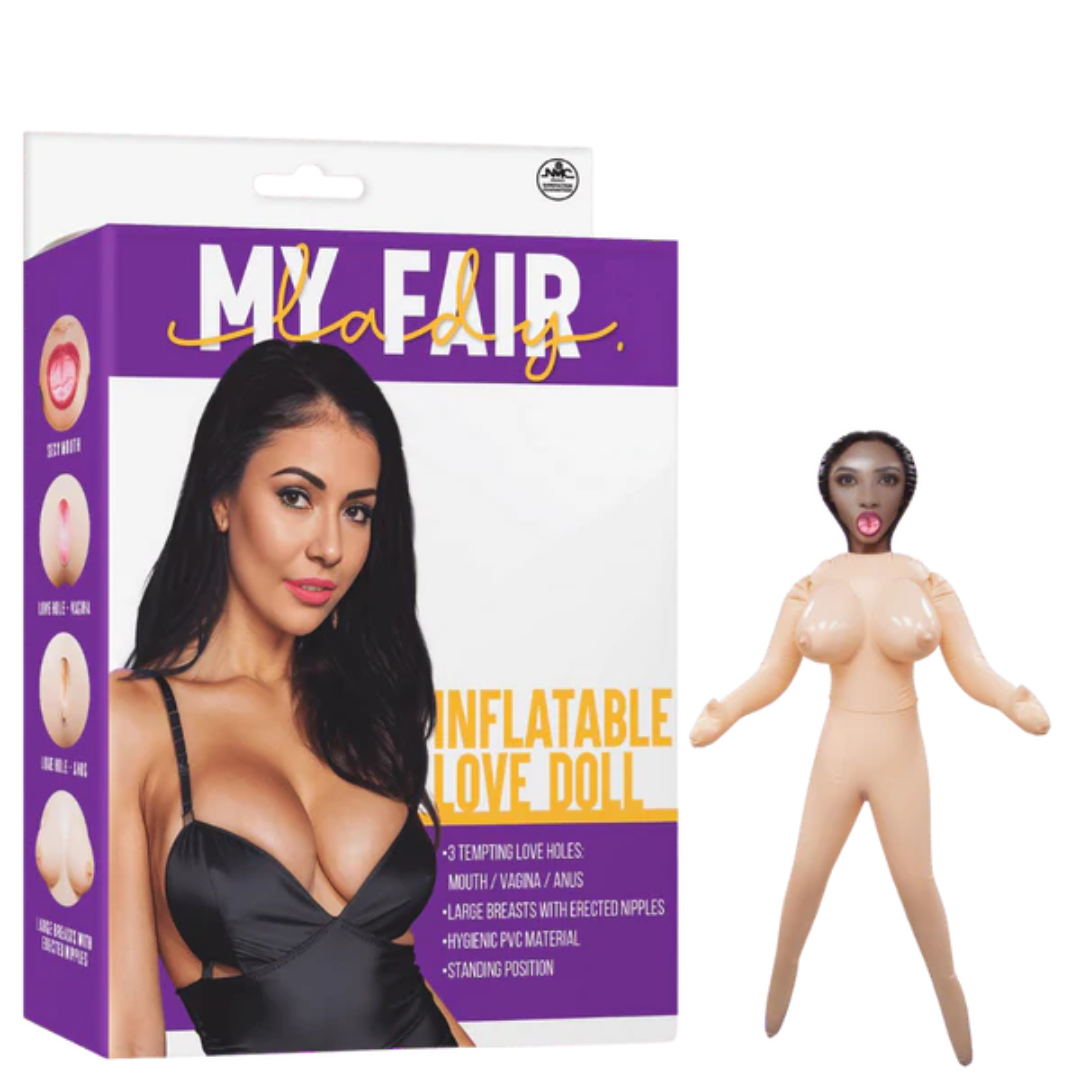 Inflatable Love Doll Standing (PVC) – Three Openings Realistic Love Doll > Sex Toys > Sex Dolls > Novelty Inflatables