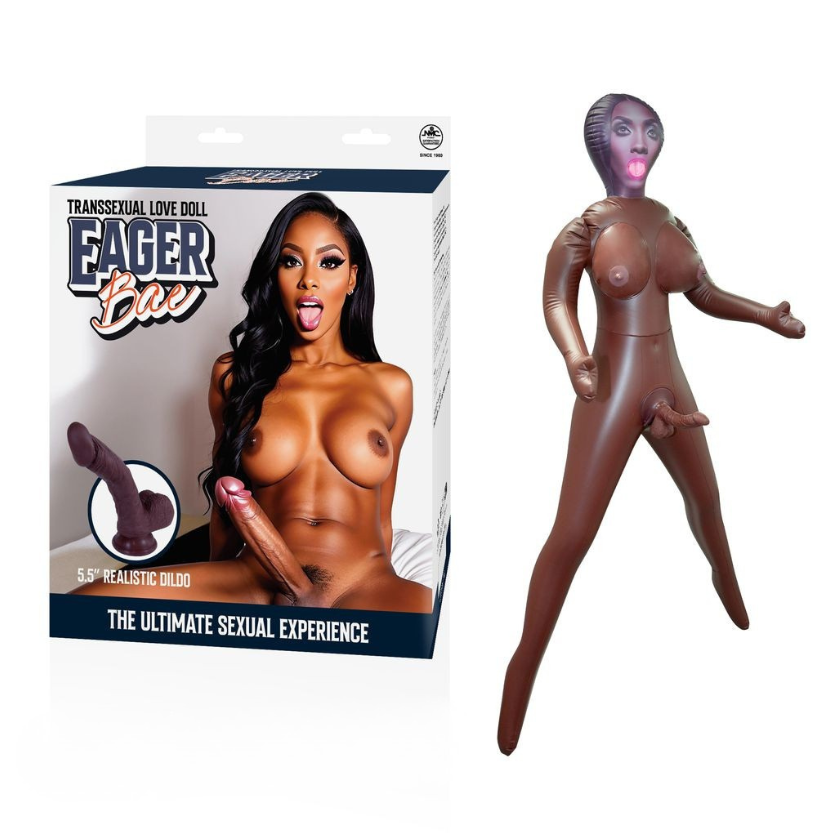 Eager Bae Transsexual Love Doll – 150cm Realistic Doll with 2 Love Holes and 5.5 Inch Dildo > Sex Toys > Sex Dolls > Inflatable