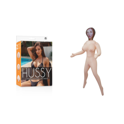 Hussy Inflatable American Love Doll 2 with Large Breasts and Two Tempting Love Holes, 153 cm, Flesh Color Default Title Dolls - Inflatable