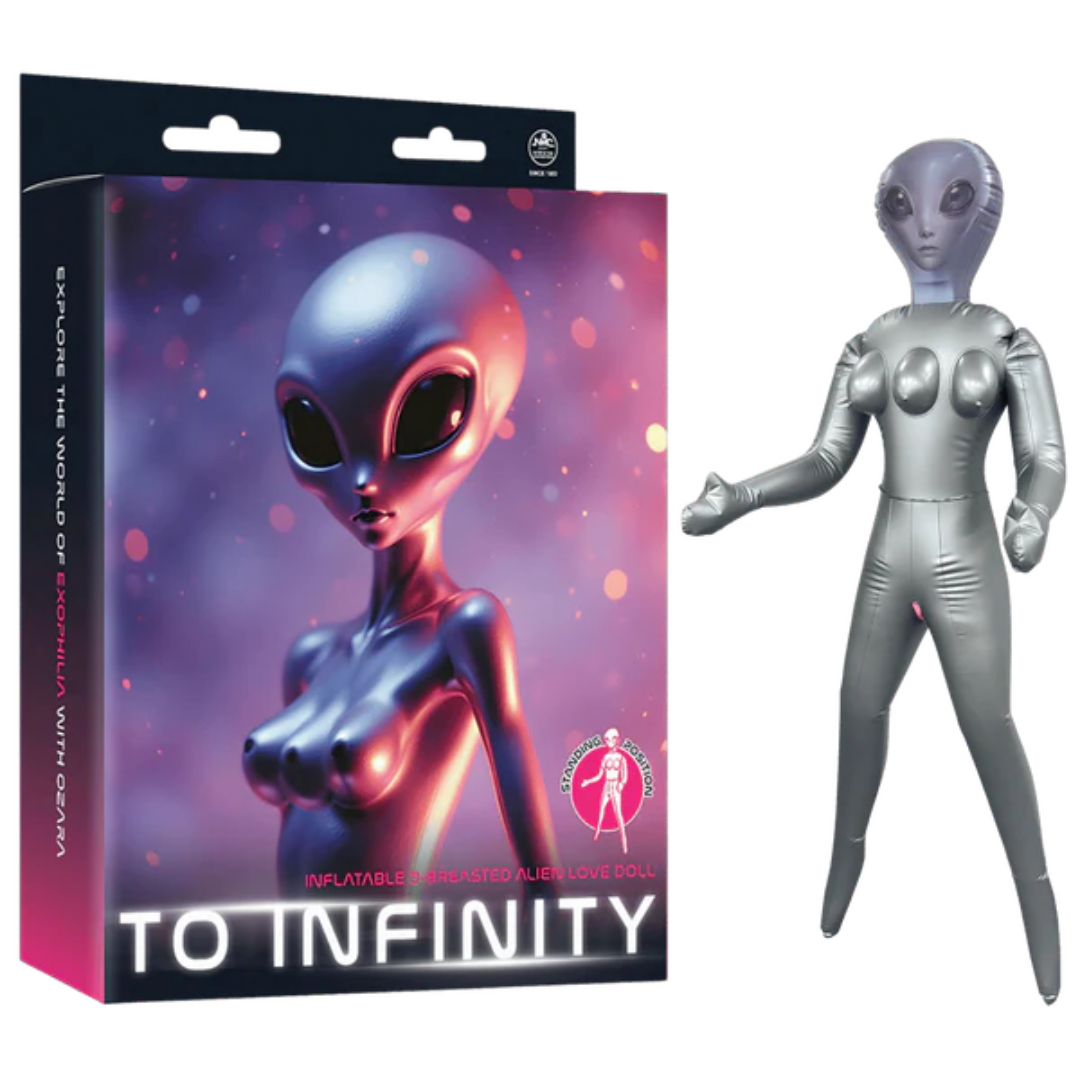 To Infinity Silver Inflatable Alien Love Doll – Inflatable Love Doll Silver Dolls - Inflatable