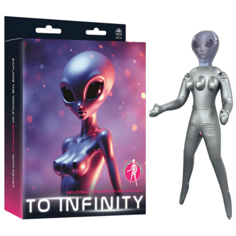 To Infinity Silver Inflatable Alien Love Doll – Inflatable Love Doll Silver Dolls - Inflatable